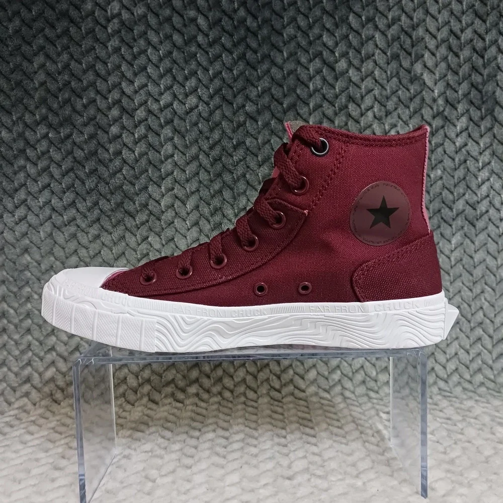 Converse All Star High Top Far From Chuck Burgundy Kid's Sneakers Shoes Size 6